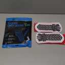 Lux Dual Grip Socks - Soccer Grip Socks for Men and Women. GripArray Performance & Comfort (Large, White)