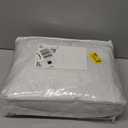 FLYMME Queen Quilt Bedding Set White Lightweight Bedspreads Full Size,Modern Style Geometric Weave Stripe Pattern,Soft Microfiber Bed Coverlet for All Season (1 Quilt, 2 Shams)