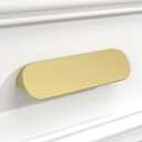 Peaha 10 Pack Gold Cabinet Pulls 5 inch Edge Pulls for Cabinets Desk Pull Gold Handle for Kitchen Cabinets 128mm Hole Centers