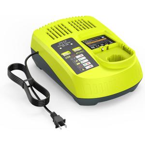 12V-18V USB Fast Charger 90W for Ryobi P117 Lithium-Ion/NiCad/NiMh Batteries, Dual Chemistry, Compatible with Ryobi 18V P102 P103 P105 P107 P108 P189 P197 P190 P191 PBP002