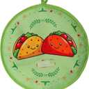 2 x Tortilla Warmers, Premium Insulated Fabric Pouch, Tortilla Holder, Keeps Tacos, Naan, Pizza Warm (1 PACK, Green)