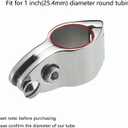 TINGZHIGO Bimini Top Jaw Slides, Hinged Jaw Slides for 7/8 inch or 1 inch OD Round Tubing, Bimini Top Hardware, 316 Stainless Steel (2 Packs)