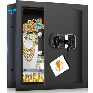 Fireproof Home Safes, Safe Box with Numeric Keypad and Spare Keys, Large Safe for Passports Money Jewelry Firearms