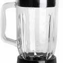 Anbige Replacement Parts 5-Cups Glass Jar with blade and collar,Compatible with Black&Decker Blender BL1110BG/ BL1120BG/ BL1130SG/ BL1220GG/ BL1210RG/ BL1230SG/ BL1820SGM