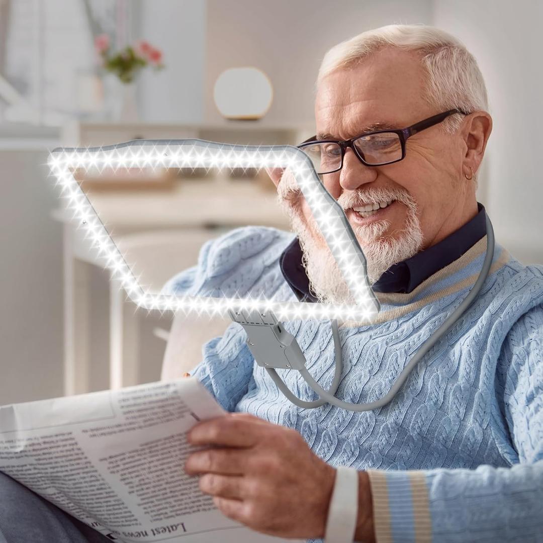 Hands Free Magnifying Glass with Light