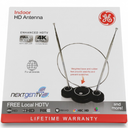 GE Traditional Rabbit Ear HD TV Antenna 4K 1080P VHF UHF Long Range Indoor 33676