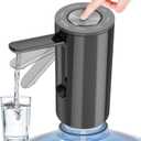 YISH Water Dispenser Pump for 5 Gallon Bottle, Portable Automatic Submersible Water Jug Dispenser, Electric USB-C Water Bottle Pump for Camping Home Office Use