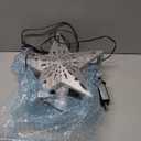 Christmas Tree Topper Projector Lights with 6 Projection Modes, Sliver Star Christmas Tree Topper with Built-in LED Projector, Dynamic Projection for Christmas Party Holiday Decoration