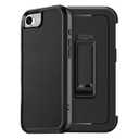 for iPhone 16e Case Heavy Duty Rugged Military-Grade Drop-Proof Ultimate Protection Unmatched Durability for iPhone 16e Case 6.1 inch(Black+Belt)