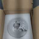 Modern Ribbed Glass Table Lamps Mid Century Bedside Light Small Nightstand Lamp with Plug-in Style, E26 Ambient Lighting for Bedroom Living Room Tabletop, Milky White