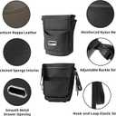 Between Seat Car Organizer with Tissue Holder, Car Purse Holder Between Front Seats, Car Storage Organizer in Between Seats, Leather Car Storage Pocket Between Seat for Most Vehicles (Black-1PC)