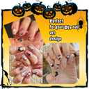 6 x SIUSIO 15 Sheets Halloween Nail Art Stickers Cute Pumpkin Skull Ghost Party Theme 3D Self-Adhesive Horror Witchy Bat Poker Nail Decals Nail Supplies DIY Nail Stickers for Women Girls Kids Decor