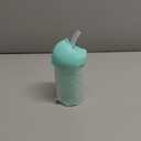 Boon Swig Insulated Silicone Straw Sippy Cup - Flip Top Spill Proof Toddler Straw Cups - Baby and Toddler Feeding Supplies - Baby Travel Essentials - 9 Oz - Mint