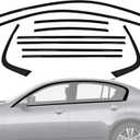 Stainless Steel Window Trim Chrome Delete for Infiniti G37 Sedan 2007-2015 Black Window Trim Blackout Kit