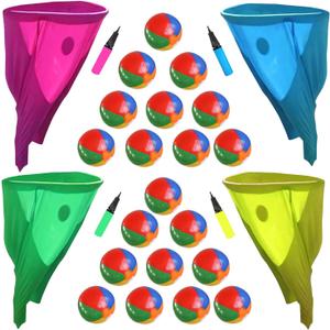 Granny Pants Yard Game, Granny Pants Outdoor Game - Oversized Giant Pants with Bouncy Balls & Pump, Backyard Parties, Field Day Fun for Adults