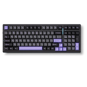 MCHOSE G98 PRO Wireless Mechanical Keyboard, Tri-Mode Connection Gaming Keyboard, Hot Swappable Custom Gasket Structure, Pre-lubed Linear Switches, Double Shot PBT Keycaps RGB LED Backlit Purple & Black