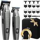 Ufree Professional Clippers and Trimmers Set, Cordless Hair Clippers for Men, Barber Clippers Set with Travel Case