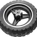 10x2.70-6.5 Solid Tire, 10 Inch Electric Scooter Puncture-Proof Replacement Wheel for Evercross H5 70/65-6.5 Super-Grip