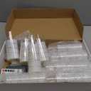 Raycare Flameless Candle with Remote Timer  9 Flickering Acrylic Battery Operated LED Pillar Candles with Embedded Star String for Valentine's Day, Home Decor, and as a Gift (White)