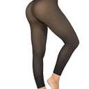 KBVOT Fleece Lined Tights Women Sheer Warm Pantyhose Leggings Fake Translucent Thermal Winter Thick Tights for Dresses, XL