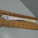 LazBlinds No Tools No Drill Cordless Bamboo Roman Shades, Light Filtering Window Treatment, Roll Up Bamboo Blinds for Windows 30'' W x 64'' H, Ceylon Light Russet