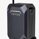 Aotos Smart Rideable luggage-Roller carry-on luggage 22x14x9-TSA, Airline-Approved 22 inch Hardshell, Zipperless Travel Suitcase with Rolling Wheels App Control -Cabin Suitcase for Airport Travel (Grey)