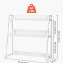 VEVOR Desktop Bookshelf, 2-Tier Desktop Storage Organizer, 37.4" x 12.6" x 35.4" Office Desk Storage Rack Display Shelf, Desktop Bookshelf Hutch with Anti-Slip Feet Pads for Office, Home & Dorm, White, 2 Shelves