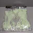 2 Pack Halloween Luminous Skeleton Decorations 5ft / 3ft Full Body Glow-in-The-Dark Skeleton Rotatable Skeleton Hanging Decors for Halloween Party Haunted House Outdoor Decor