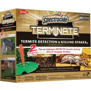 Spectracide Terminate Termite Detection & Killing Stakes, 15-Count, 6-Pack