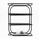  3-Tier Wall-Mounted Metal Wire Organizer Rack