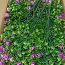 Yastouay Artificial Flowers for Outdoors UV Resistant, 34 Bundles Fuchsia Realistic Fake Outdoor Flowers Fake Plants, Faux Flowers for Outdoor Planters Front Porch Garden Window Box Farmhouse Decor