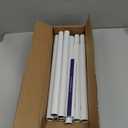 ENJOYBASICS 2 Pack Adjustable Spring Tension Curtain Rods 32 to 66 Inches, Stainless Steel White Shower Rod No Drilling for Window, Bathroom, Closet, Room Divider, 7/8" Diameter