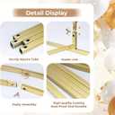 Babenest Gold Arch Backdrop Stand Set of 2, 6FT/7.2FT Metal Arch Wedding Stand, Balloon Arch Frame for Ceremony Birthday Party Bridal Baby Shower Halloween Banquet Decoration