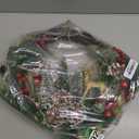 21" Pre-Lit Christmas Wreath for Front Door,Christmas Wreath Decorations with Golden Christmas Reindeer Jingle Bells Pine Cones,Christmas Door Wreath for Home Wall Window Indoor Outdoor Decor