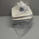 11 x 11 Inch Storage Cubes, 6 Pack Large Collapsible Fabric Storage Bin with Ropes, Foldable Storage Cubes for Home, Office,Closet, Clothes, Toys Organizer (White&Gray)