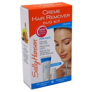 Sally Hansen Creme Hair Remover Duo Kit For Face (2 Pack)