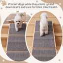 Novabright 3 Pack Dog Ramp for Stairs Adjustable Wooden Stair Ramp for Small Dogs Foldable Indoor Dog Stairs with Anti-Slip Carpet Surface for Small Senior Short-Legged Injured Pets