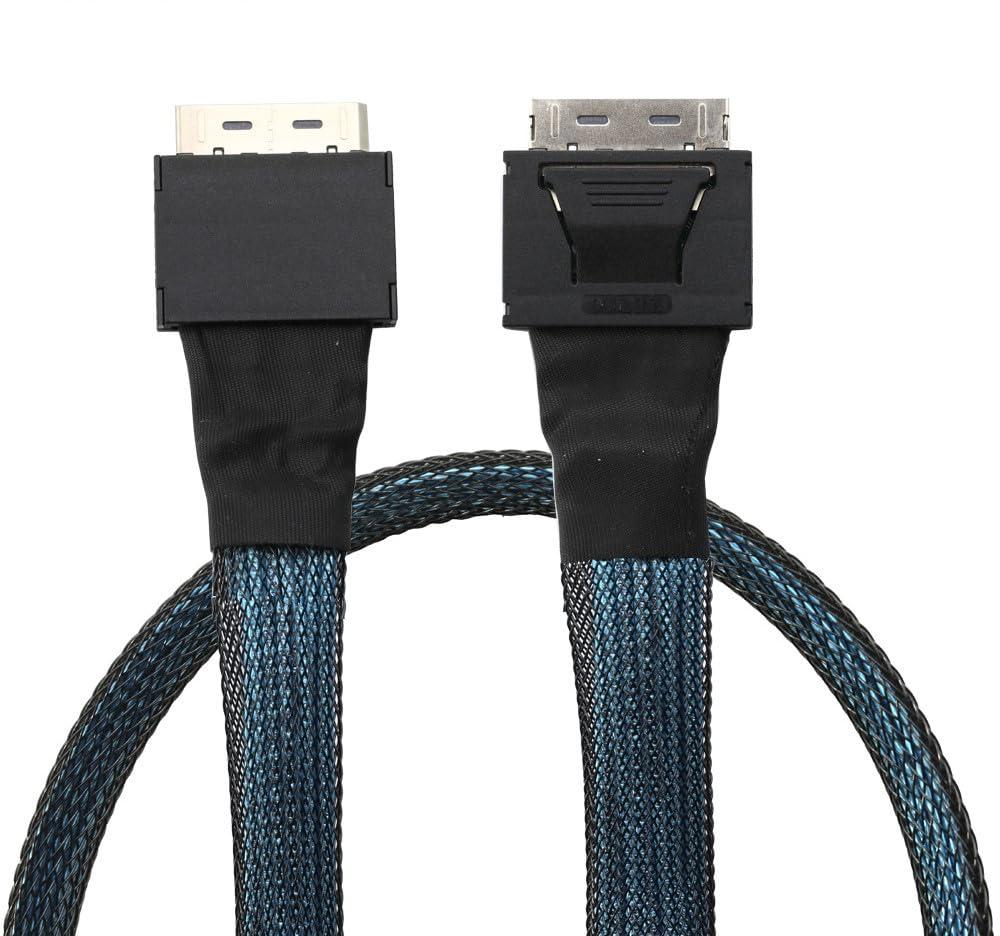 OCuLink PCIe 4.0 Cable, 50cm Male to Male, 8Gbps Data Transfer, SFF-8611 4i Extension Cable for eGPU and SSD
