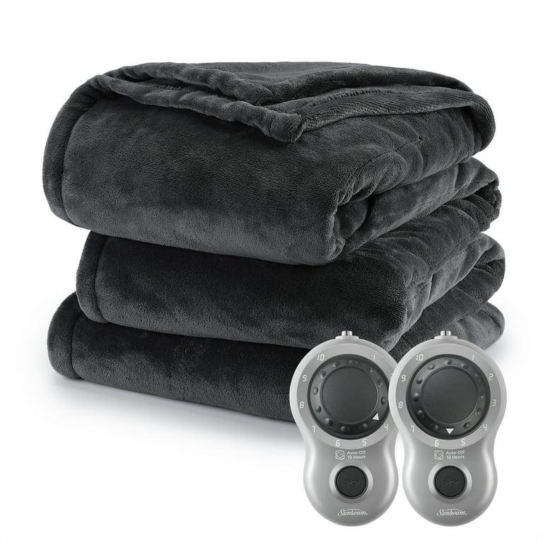 Sunbeam Microplush Heated Blanket Full 72 in × 84 in