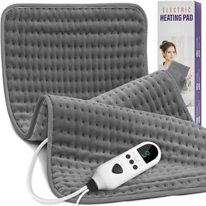 Heating Pad for Back 33"x17", Electric Heating Pads Large for Period Cramps Relief and Shoulder Pain, 9 Heat Settings, Machine Washable, Auto Shut Off, Birthday & Christmas Gifts for Women, Mom