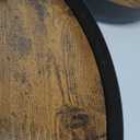 Giikin 2 Tier Lazy Susan Organizer, Two Tier Lazy Susan Turntable for Kitchen Countertop Spice Rack Organizer (Rustic Brown, 9.8" x 9.8" x 8.8")