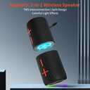 2 in 1 Magnetic Dual Splittable Bluetooth Speaker, IPX6 Waterproof Split Portable Wireless Speaker with 20W Loud Stereo Sound, Bluetooth V5.3, 24H Playtime, Multiple pairing for Home, Outdoor or Travel
