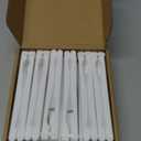 Briwooody 24 Pack Paper Folding Hand Fans Handheld Round Wedding Decorative Foldable Fans with Plastic Handle Chinese Japanese DIY Craft Bulk for Dancing Bridal Guest Birthday Favors(White)