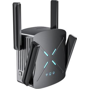 2026 WiFi Extender Signal Booster, 10X Faster WiFi 6 Extender, 18899 sq.ft. Internet Repeater for Home, Dual-Band Network Extender, Wireless Router Signal Amplifier w/Gigabit Ethernet Port, Easy Setup