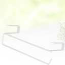 STOBAZA White Hanging Shelves Toilet Towel Holder Under Shelf Rack Under Cabinet Shelf Paper Towel Rack Under Shelves Riser U-Shaped Under Cabinet Kitchen Organizer Wardrobe Storage