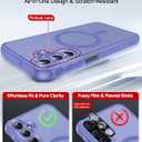 LeYi for Galaxy A36-5G Phone Case: Samsung Galaxy A36 5G Case with Samsung A36 Screen Protector, Galaxy A36 Phone Case Matte Translucent Soft-Touch & Full Body Funda para 36A Cell A 36, Sky Blue