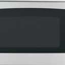 GE Compact Countertop Microwave Oven, 0.7 Cubic Ft., 700-watt Capacity, 6 Auto Cooking Settings, Child-Lock Technology, Dorm Room or Apartment, Stainless Steel