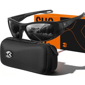 suoso Sports Polarized Sunglasses for Men & Women UV400 Protection Wrap Around Sun glasses for Fishing, Driving & Cycling