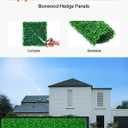 VEVOR Artificial Boxwood Panels 24pcs, 10 x 10 in Boxwood Hedge Wall Panel Artificial Grass Backdrop, 1.6 in Green Fake Grass Wall for Privacy Fence Decor Indoor Outdoor Garden Backyard