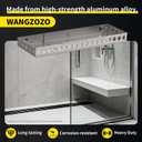 Floating Shower Bench, 19-33 Inch Adjustable Wall-Mounted Shower Seat,Rust-Proof Aluminum Frame